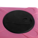 Pink Full Body Protective Silicon Rubber Cover Case Stand for iPad 2 3 4 Tablets