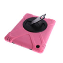Pink Full Body Protective Silicon Rubber Cover Case Stand for iPad 2 3 4 Tablets