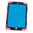 Pink Full Body Protective Silicon Rubber Cover Case Stand for iPad Air Tablets