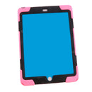 Pink Full Body Protective Silicon Rubber Cover Case Stand for iPad Air Tablets