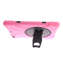 Pink Full Body Protective Silicon Rubber Cover Case Stand for iPad Air Tablets