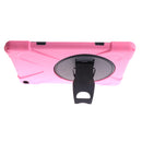 Pink Full Body Protective Silicon Rubber Cover Case Stand for iPad Air2 Tablets