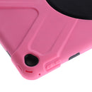 Pink Full Body Protective Silicon Rubber Cover Case Stand for iPad Air2 Tablets