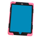 Pink Full Body Protective Silicon Rubber Cover Case Stand for iPad Air2 Tablets