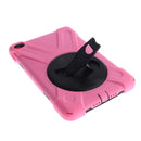 Pink Full Body Protective Silicon Rubber Cover Case Stand for iPad Mini4 Tablets