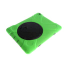 Green Full Body Protective Silicon Rubber Cover Case Stand for iPad 2 3 4 Tablets
