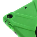 Green Full Body Protective Silicon Rubber Cover Case Stand for iPad Air Tablets
