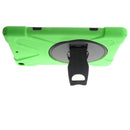 Green Full Body Protective Silicon Rubber Cover Case Stand for iPad Air Tablets