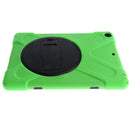 Green Full Body Protective Silicon Rubber Cover Case Stand for iPad Air Tablets