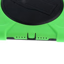 Green Full Body Protective Silicon Rubber Cover Case Stand for iPad Air2 Tablets