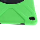 Green Full Body Protective Silicon Rubber Cover Case Stand for iPad Air2 Tablets