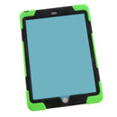 Green Full Body Protective Silicon Rubber Cover Case Stand for iPad Air2 Tablets