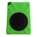 Green Full Body Protective Silicon Rubber Cover Case Stand for iPad Pro9.7 Tablets