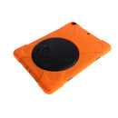 Orange Full Body Protective Silicon Rubber Cover Case Stand for iPad Air Tablets