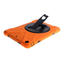 Orange Full Body Protective Silicon Rubber Cover Case Stand for iPad Air Tablets
