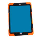 Orange Full Body Protective Silicon Rubber Cover Case Stand for iPad Air Tablets