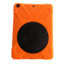 Orange Full Body Protective Silicon Rubber Cover Case Stand for iPad Air Tablets