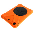 Orange Full Body Protective Silicon Rubber Cover Case Stand for iPad Mini 1 2 3 Tablets