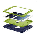 Heavy Duty Shock-Absorption Non Slip Case Cover for Apple ipad 2/3/4 Blue