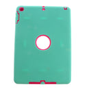 Rose Red Heavy Duty Rugged Shockproof Drop Resistance Case Cover for Apple 2017 New IPad 9.7