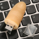 Cartoon Finger Type USB2.0 Memory Stick Data Storage Flash Pen Disk Yellow 256GB