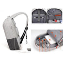 Anti-theft Backpack Laptop Shoulder Bag w/ USB Port For 15.6" Mac Book& ipad