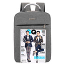 Waterproof Laptop Protector Backpack Travel School Rucksack School Bag Grey
