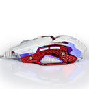 Programmable 8 Keys Breathing LED light Wired Gaming Mouse USB for Computer White