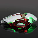 Programmable 8 Keys Breathing LED light Wired Gaming Mouse USB for Computer White