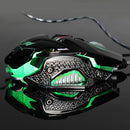 Programmable 8 Keys Breathing LED light Wired Gaming Mouse USB for Computer Black