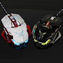 Programmable 8 Keys Breathing LED light Wired Gaming Mouse USB for Computer Black