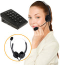 Business Call Center Dialpad Headset Telephone Corded with Dialpad Over-ear