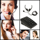 Business Call Center Dialpad Headset Telephone Corded with Dialpad Over-ear