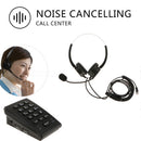 Business Call Center Dialpad Headset Telephone Corded with Dialpad Over-ear
