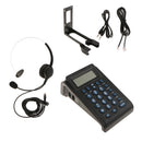 HT582 LCD Display Telephone With Corded Headset Call Center Phone Dial Pad