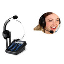 HT310 LCD Display Telephone With Corded Headset Call Center Customer Service Phone Dial Key Pad