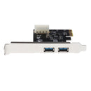 PCI-Express PCI-E To USB 3.0 2 Ports PC Expansion Adapter Card For Win 7 PC