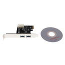 PCI-Express PCI-E To USB 3.0 2 Ports PC Expansion Adapter Card For Win 7 PC