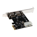 PCI-Express PCI-E To USB 3.0 2 Ports PC Expansion Adapter Card For Win 7 PC