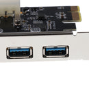 PCI-Express PCI-E To USB 3.0 2 Ports PC Expansion Adapter Card For Win 7 PC