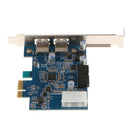 PCI-E to USB 3.0 2 Port PCI Express Expansion Card 19-Pin Power Connector