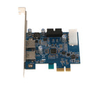 PCI-E to USB 3.0 2 Port PCI Express Expansion Card 19-Pin Power Connector