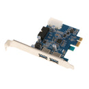 PCI-E to USB 3.0 2 Port PCI Express Expansion Card 19-Pin Power Connector