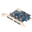 4-Port Super Speed USB 3.0 PCI Express Card With 4-pin IDE Power Connecter