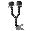 Adujstable Clamp Jaw Mount Stick Goose Neck Flex Classy For Gopro Camera