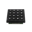Telephone Panel Keyboard Black 4x4 Array 16 Keys Momentary Pushbutton Switch