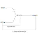 3.5mm Jack Audio Mic 1 Male To 2 Female Splitter Cable Cord Earphone Adapter for Mobile Phone