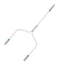 3.5mm Jack Audio Mic 1 Male To 2 Female Splitter Cable Cord Earphone Adapter for Mobile Phone
