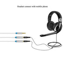 3.5mm Jack Audio Mic 1 Male To 2 Female Splitter Cable Cord Earphone Adapter for Mobile Phone
