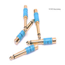 Gold Plated 6.5mm Male to RCA Female Audio Video Adapter Connect for Mixers